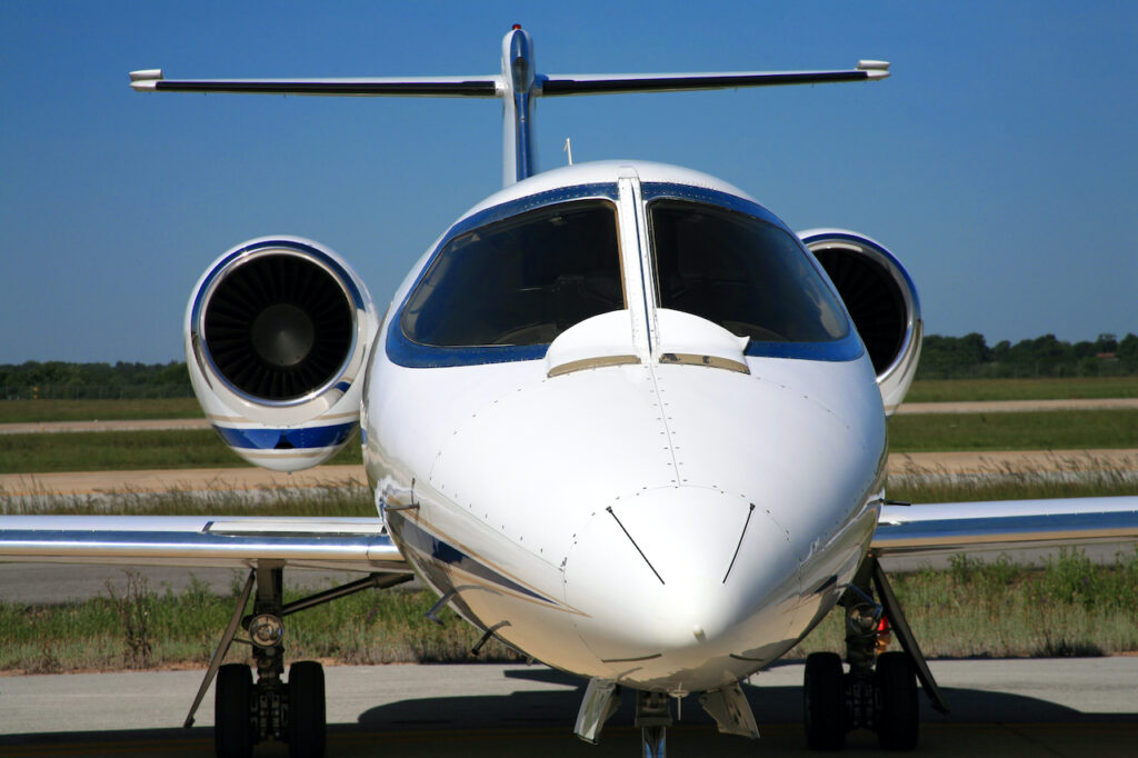 Nose,Of,Learjet